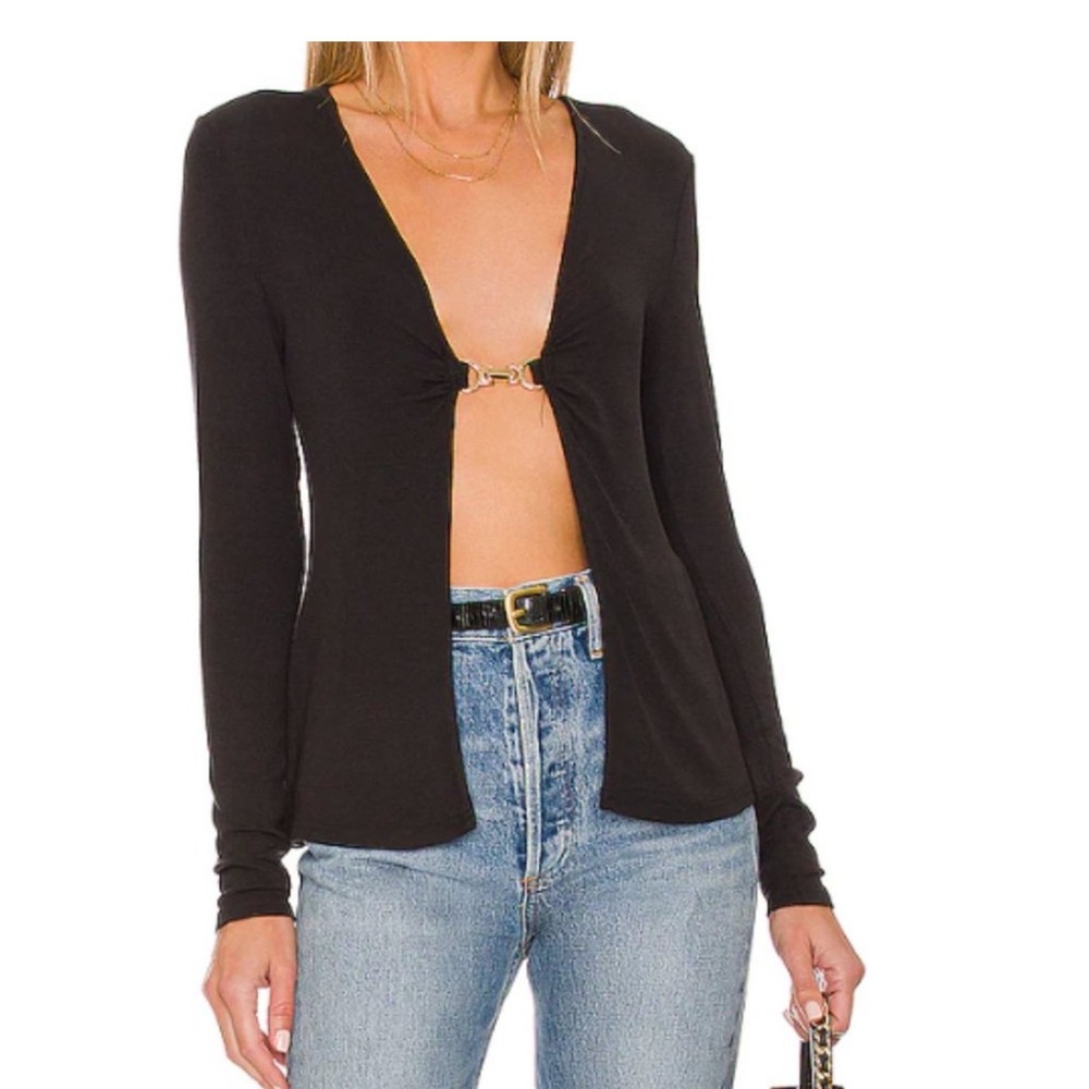 Flyaway Top in Black WeWoreWhat